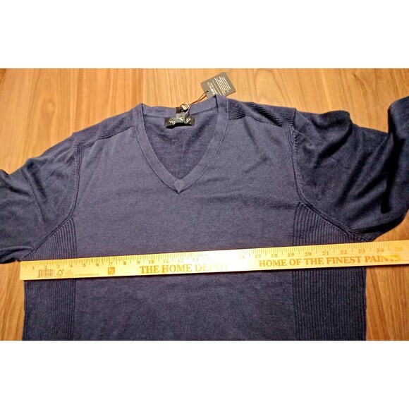 Kenneth Cole Men's Blue NWT Awareness V-neck Pullover Sweater Size XXL - Picture 8 of 8